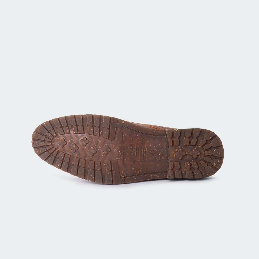 Caliber Shoes | Brown Lace Up Boots | For Men | NICHOLAS A500G