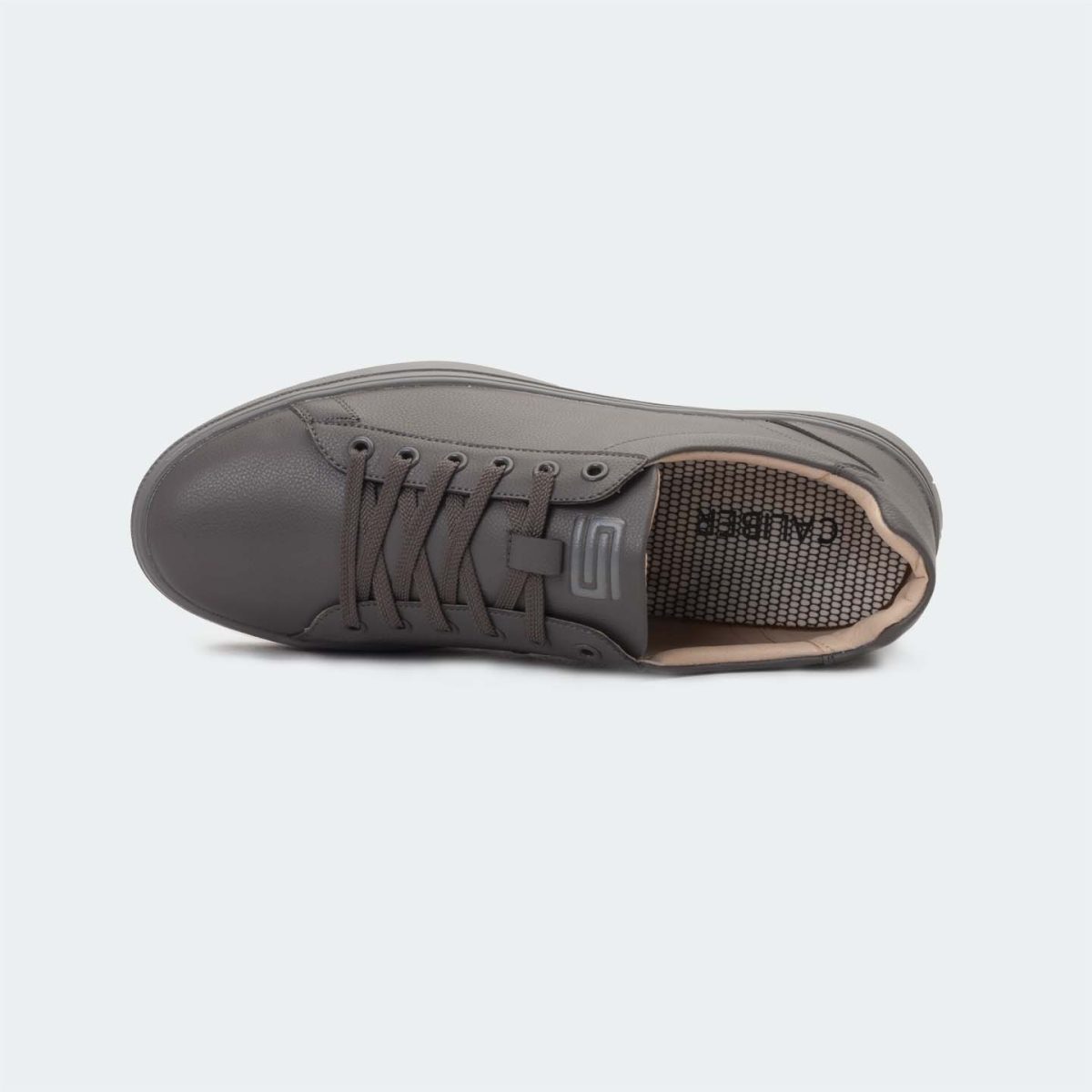 Men’s Grey Sneakers – GENIUS Lace-Up Shoes with Rubber Sole