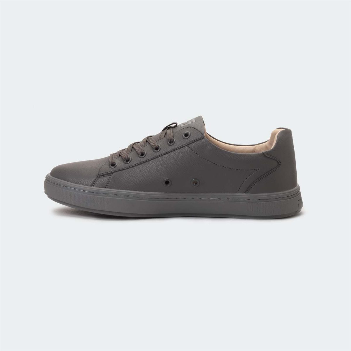 Men’s Grey Sneakers – GENIUS Lace-Up Shoes with Rubber Sole