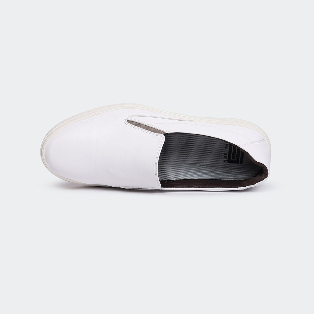 Caliber Men’s White Casual Slip-On Shoes