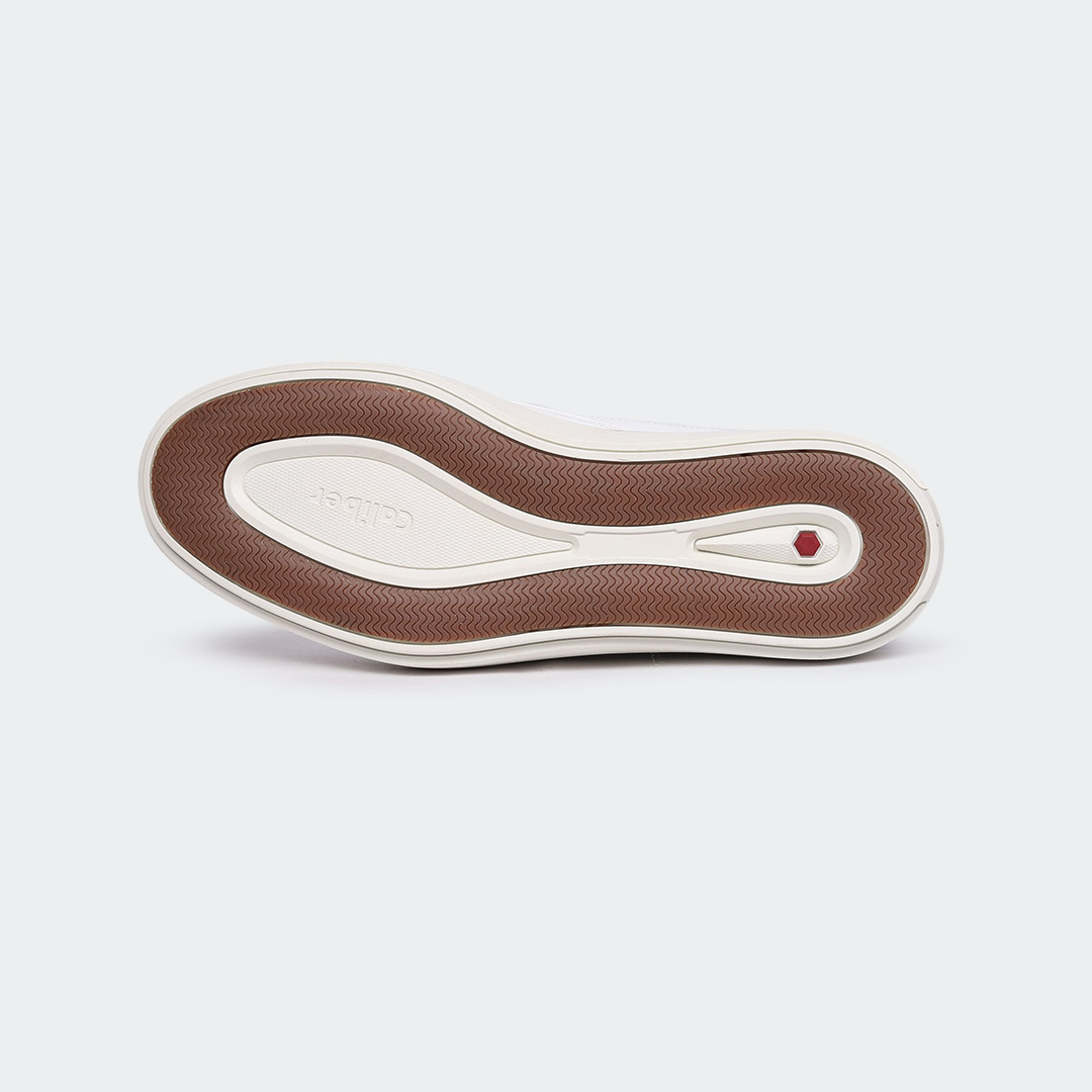 Caliber Men’s White Casual Slip-On Shoes