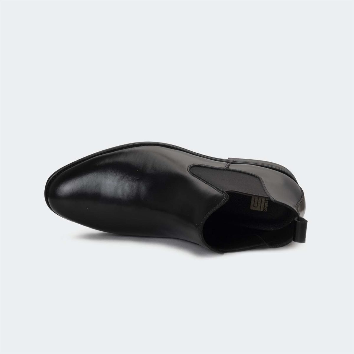 Caliber Men’s Black Chelsea Boots – Slip-On with Rubber Sole