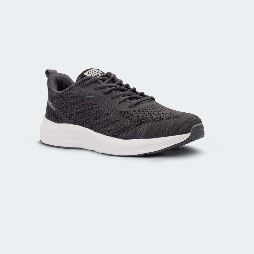 Men’s Grey Sport Shoes – Austin Lace-Up Sneakers with EVA Sole