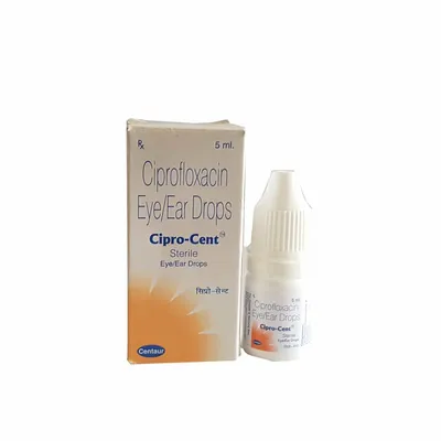 CIPRO-CENT Sterile Eye/Ear Drops / Ciprofloxacin Eye/Ear Drops