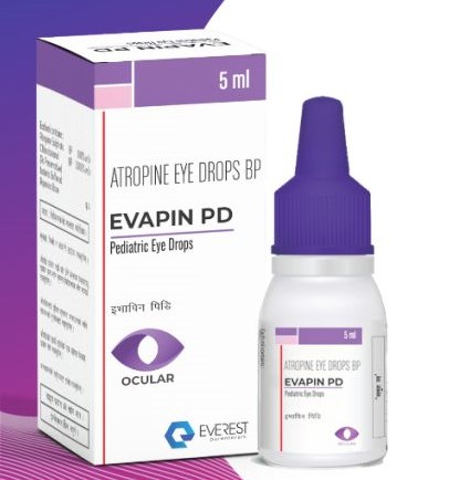 EVAPIN PD Pediatric Eye Drops / Atropine Eye Drops BP