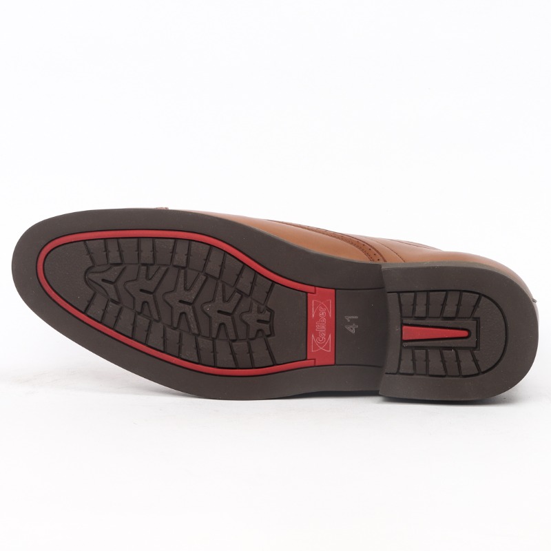 Caliber Men's Brown Leather Formal Shoes