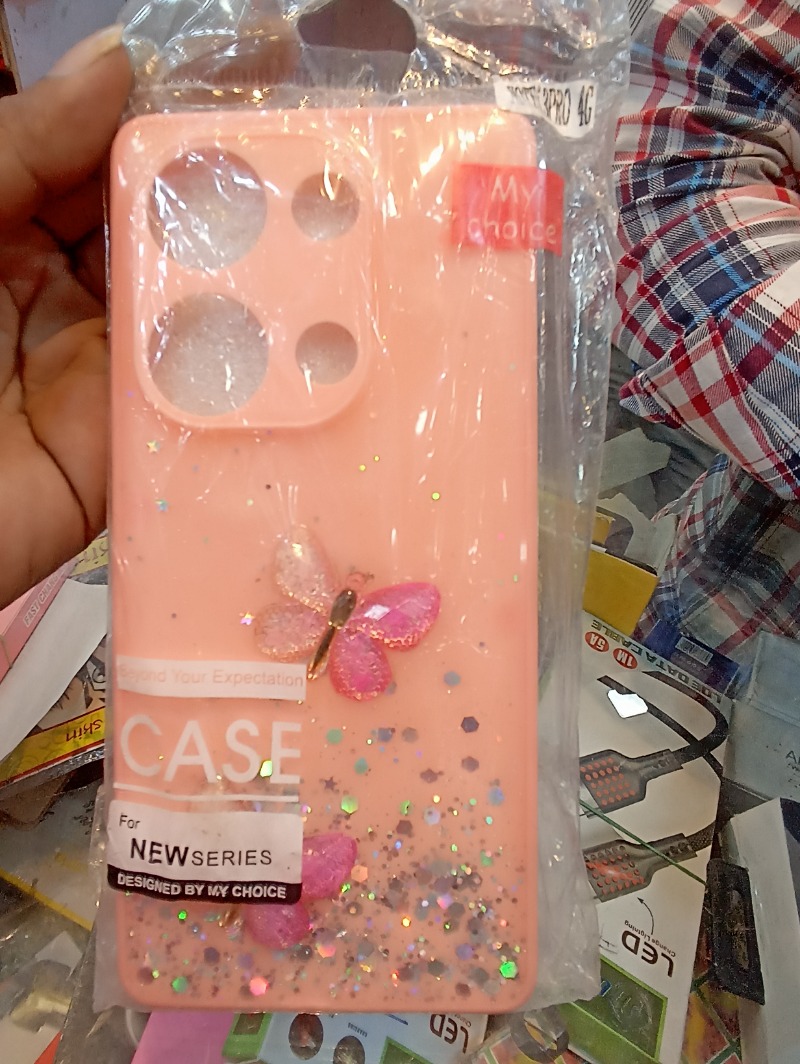 My Choice Glitter Butterfly Mobile Back Cover for New Series