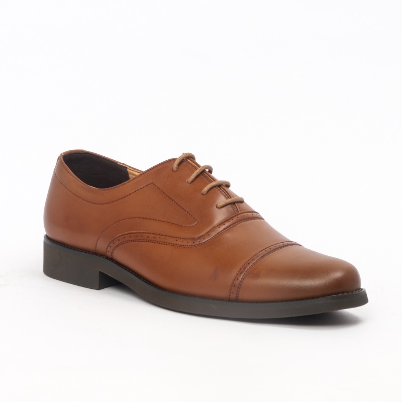 Caliber Men's Brown Leather Formal Shoes
