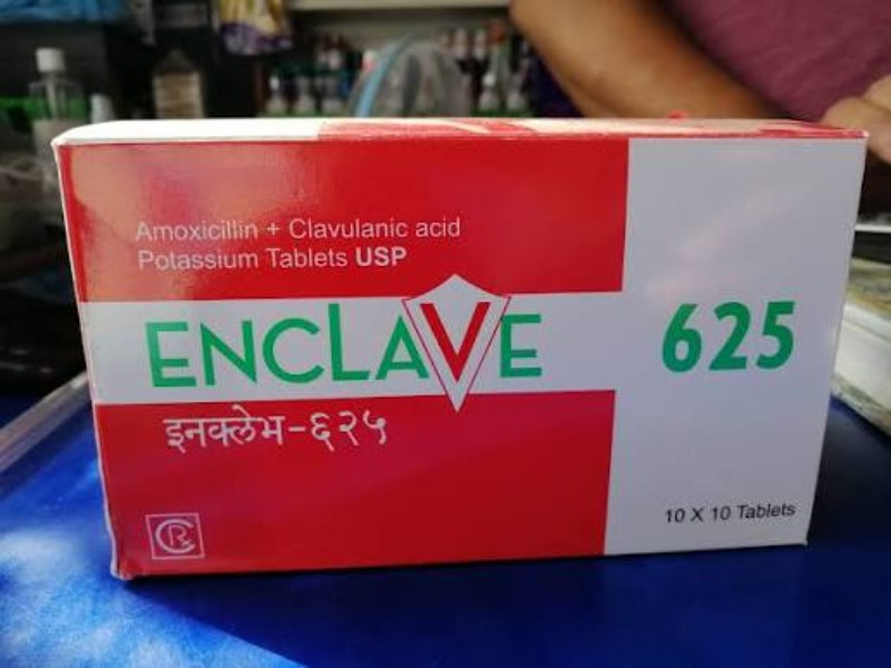 Enclave 625 Amoxicillin + Clavulanic acid Potassium Tablets
