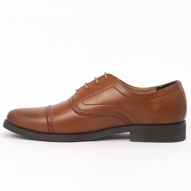 Caliber Men's Brown Leather Formal Shoes