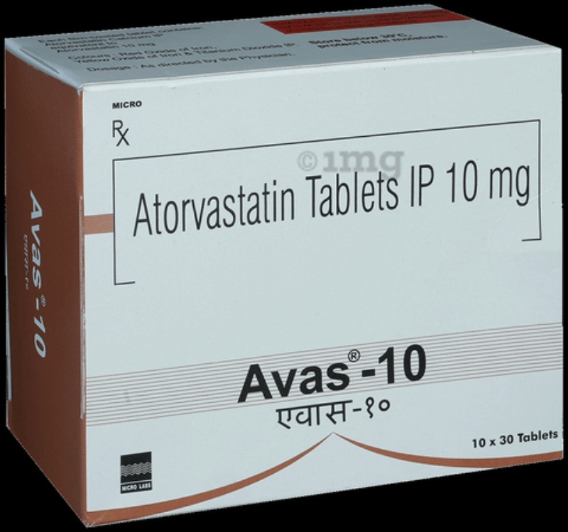 Avas-10 Atorvastatin Tablets