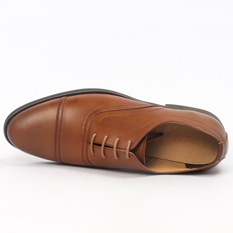 Caliber Men's Brown Leather Formal Shoes