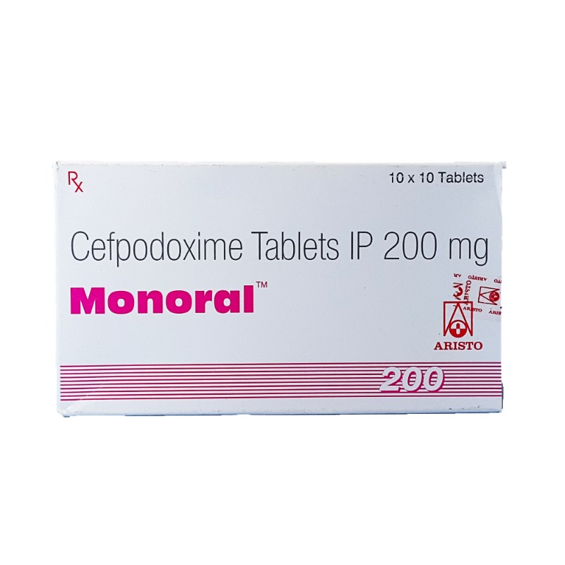 Monoral Cefpodoxime Tablets IP 200mg