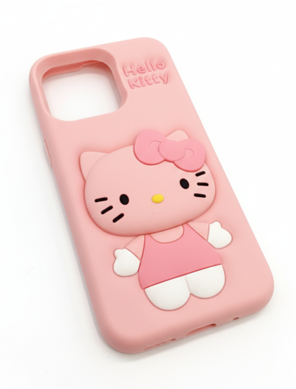 Hello Kitty 3D Silicone Phone Case for iPhone 14 pro max